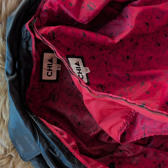 Leather Jacket with Fringe - Picture 7 of 9